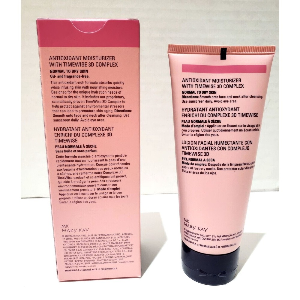 MARY KAY TimeWise Antioxidant Moisturizer Unisex 3oz Pink Normal to Dry Skin - Picture 2 of 6